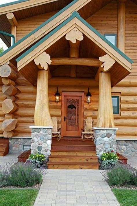 Естественная красота бревенчатого дома: 30 оригинальных интерьеров ...