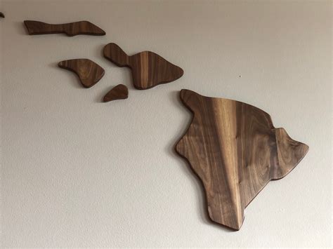 Wooden Hawaiian Island Wall Art Hawaiian Island Wall Decor - Etsy