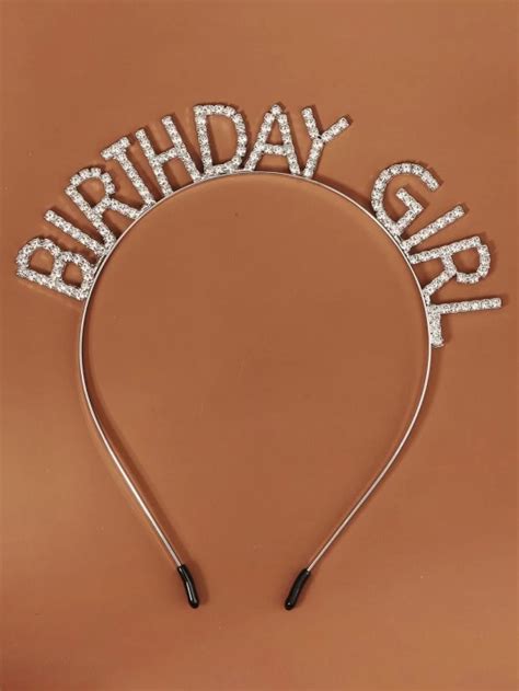 Лента за коса birthday girl сребрист - zoyafashion.bg
