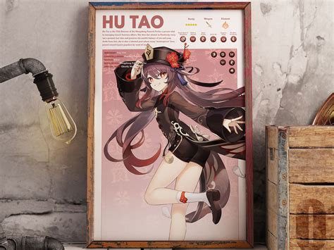 HU-TAO Genshin Impact Gaming Poster Anime Poster Gaming - Etsy