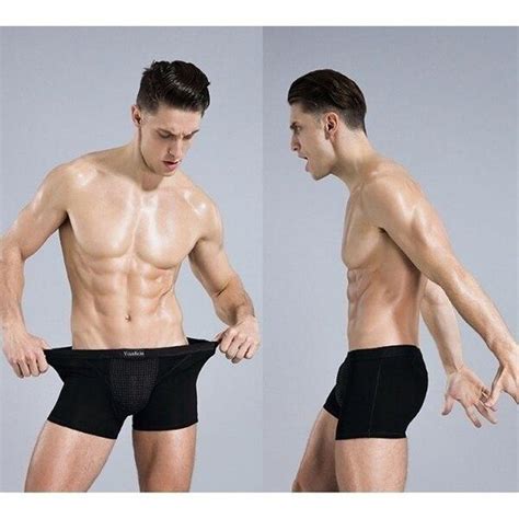 26 Mıknatıslı İç Çamaşırı Erkek Boxer Briefs Düz Renk Penis Büyütme