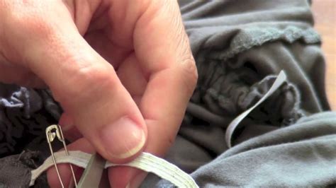 Quick/Temp Fix: Over-stretched Elastic Waistband or Neckline - YouTube