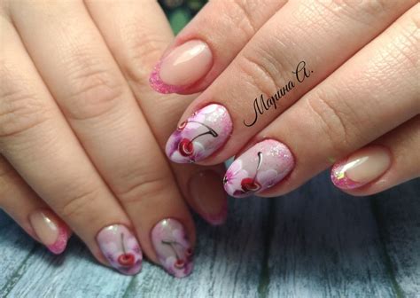 Маникюр вишни | Nails, Beauty