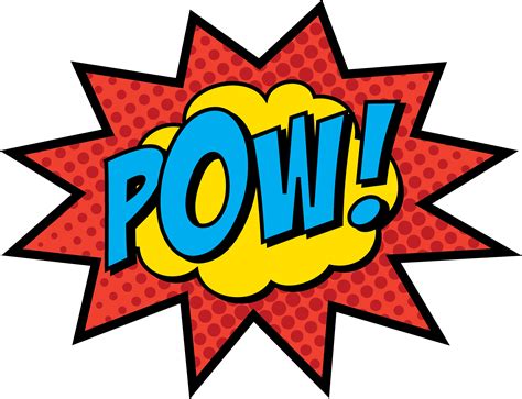 Pow - Comic Book Pow - (3028x2325) Png Clipart Download