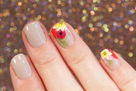Floral Spring Nails - May contain traces of polish