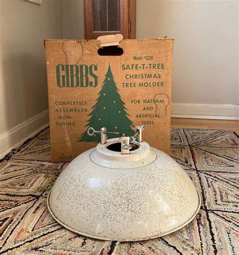 Vintage Christmas Tree Stand Gibbs Safe-t-tree Holder - Etsy