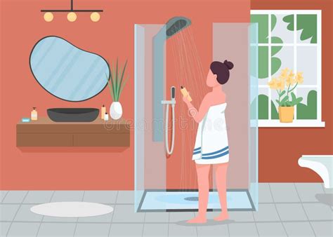 Bathroom Cartoon Running Woman Stock Illustrations – 56 Bathroom ...