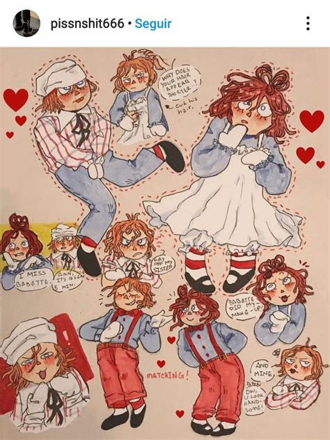 Cute Raggedy Ann and Andy Fanart