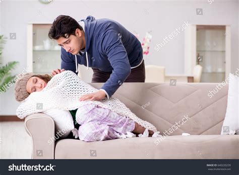 Husband Caring Sick Wife Stock Photo 640220239 | Shutterstock