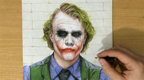 draw heath ledger  joker narrated tutorial youtube