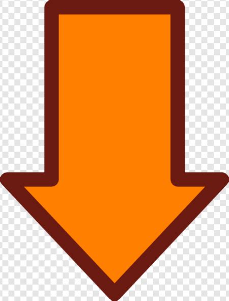 Orange Arrow PNG Transparent Images