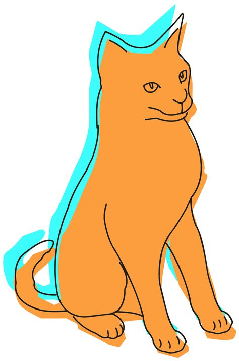 Orange Cat Clip Art Image - ClipSafari