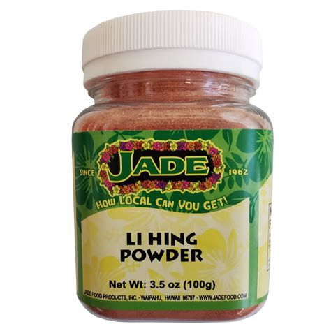 Jade Li Hing Powder 3.5 oz Jar | Hawaiian Made Snacks