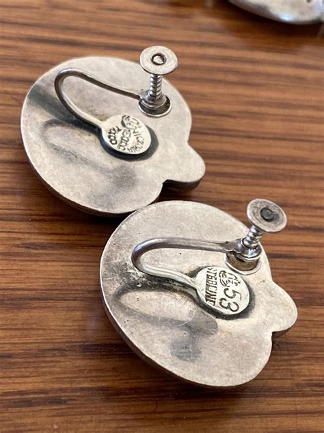 Victoria Ana Nunez Brilanti Mexico Modernist Sterling Silver Set