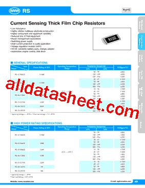 RS-03 Datasheet(PDF) - List of Unclassifed Manufacturers