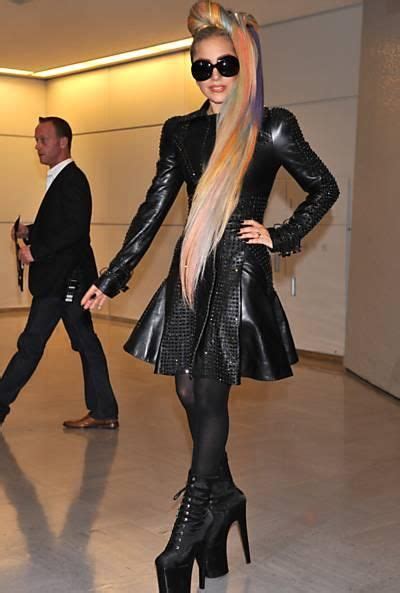 Image of: Lady Gaga Leather