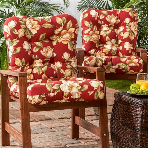 Greendale Home Fashions 21-in x 21-in 2-Piece Roma Floral Patio Chair ...