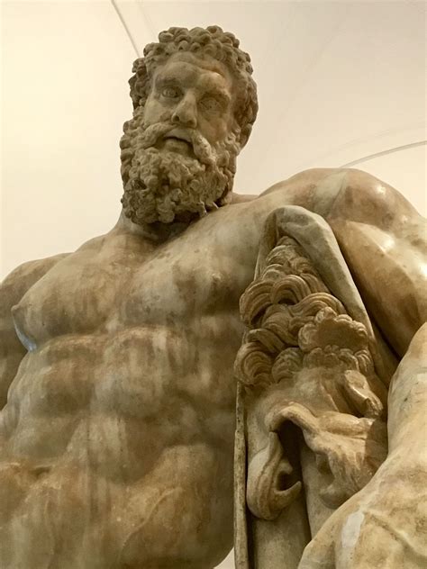 The Farnese Hercules (Italian: Ercole Farnese) Roman copy, detail, late