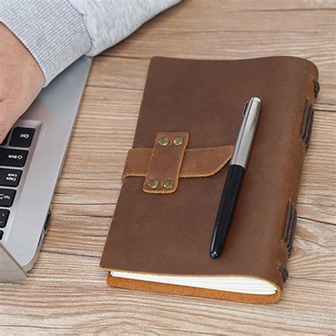 Leather Notebook - Vintage Leather Diary | NAPLES