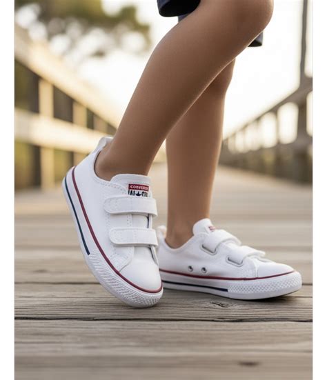 All Star Infantil Velcro - Tênis All Star Infantil Branco Velcro Ck10410001