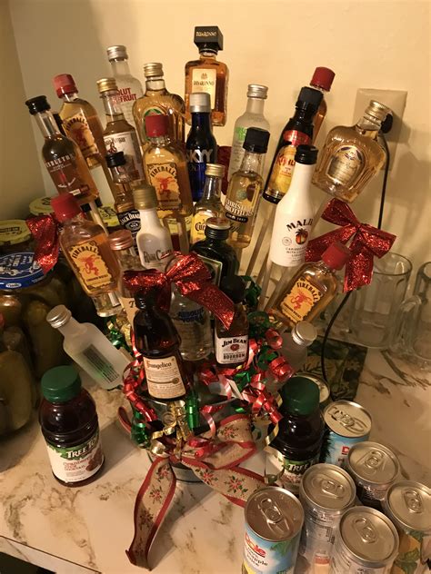 Mini alcohol bouquet my aunt made! | Mini alcohol bouquet, Alcohol ...