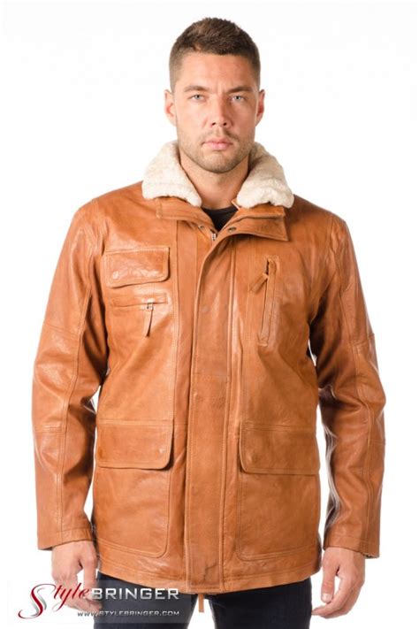 Купить Куртка кожаная ARBEX M143 cognac - SPirk.ru