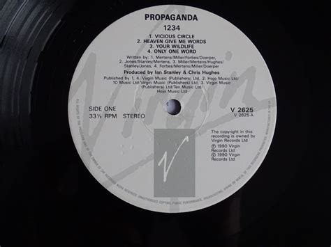 Propaganda ‎ - 1234 (LP) - Top Hat Records