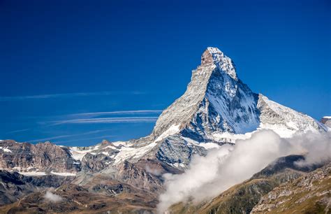 The Matterhorn in perfect weather - above Zermatt, Switzerland [OC