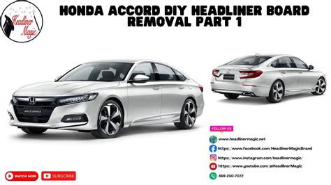 Honda Accord DIY Headliner Board Removal Part 1 - YouTube
