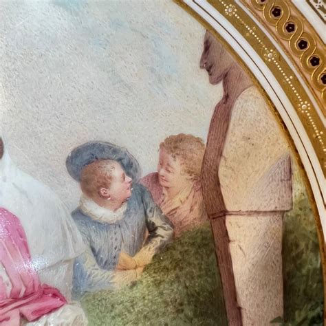 Viennese Porcelain Charger by Antonin Boullemier (1840-1900) For Sale