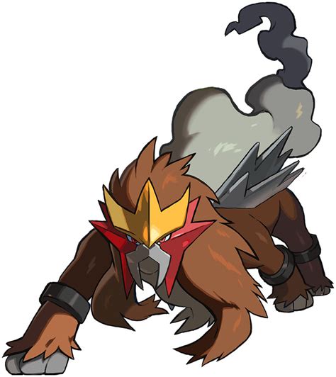 Entei official artwork gallery | Pokémon Database