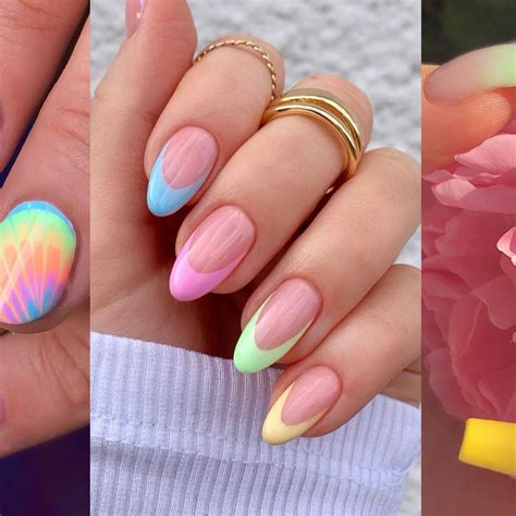 Top 49+ imagen uñas de acrílico de colores pastel - Abzlocal.mx