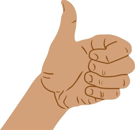 hand thumbs up Gesture finger hand sign 10862409 Vector Art at Vecteezy