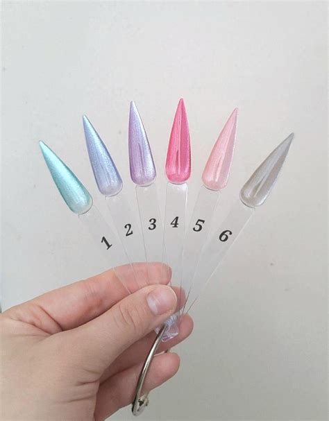 Handmade Pastel Cat Eye Press on Nails Different Options Sheer Colors ...