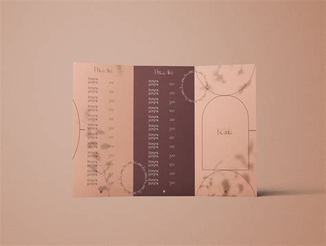 Price list / Прайс-лист on Behance