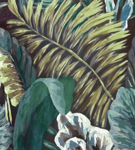 verdure wallpaper  blue mint  arte jane clayton