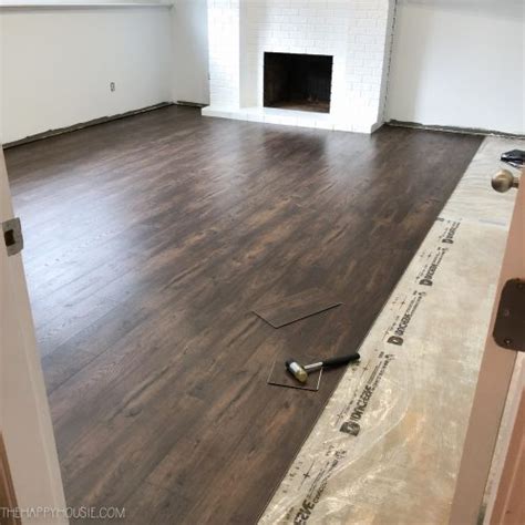 How to Install Vinyl Plank over Concrete (ORC Week 4/5) | The Happy Housie