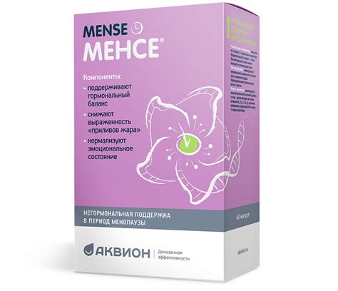 Менсе для женщин во время менопаузы – инструкция, состав, действие