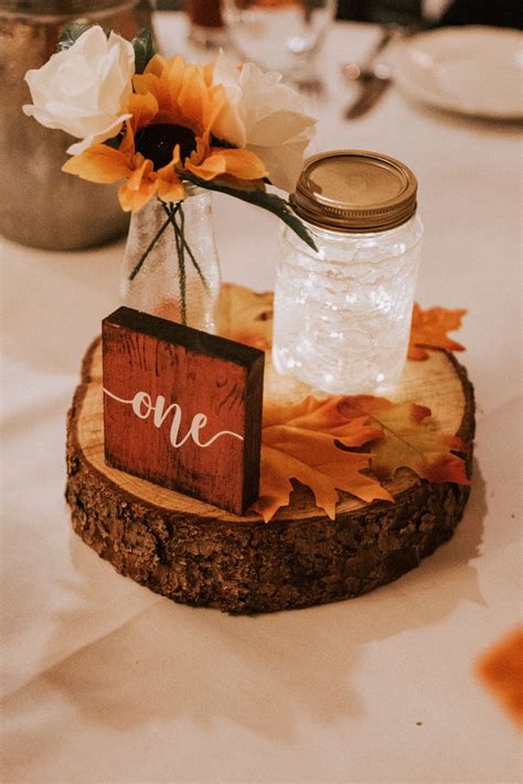 Handmade Fall Wedding Centerpieces