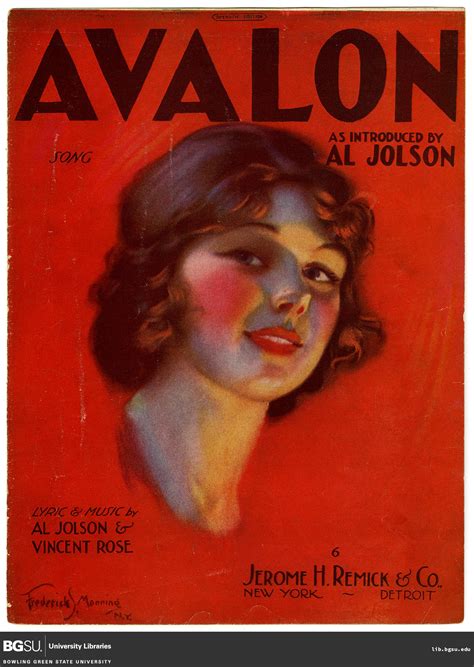 Avalon : fox trot song / lyric and music by Al Jolson and Vincent Rose