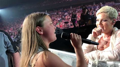 12-Year-Old Pink Fan Belts Out A Rendition Of "Perfect" Leaving Pink ...