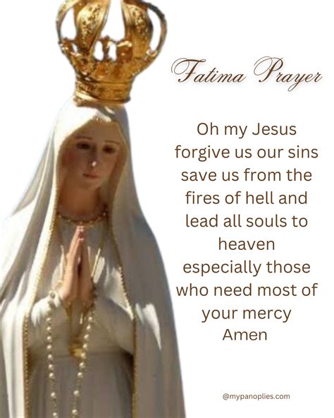 Fatima Prayer Catholic