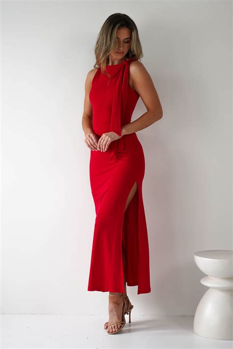 red maxi dresses