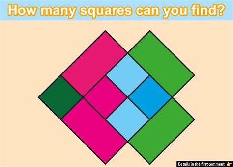 How Many Squares Are Hidden in This Puzzle? Most People Miss the Right ...