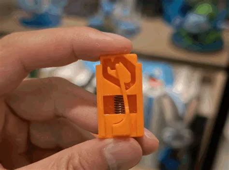 push push mechanism   locking switch   print model