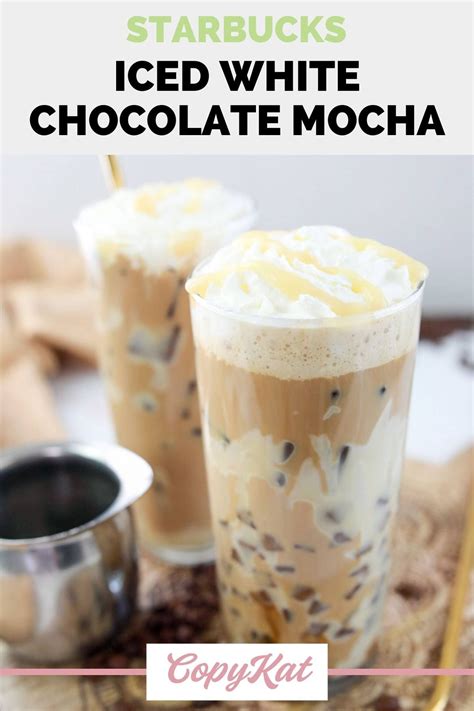 Starbucks iced white chocolate mocha – Artofit