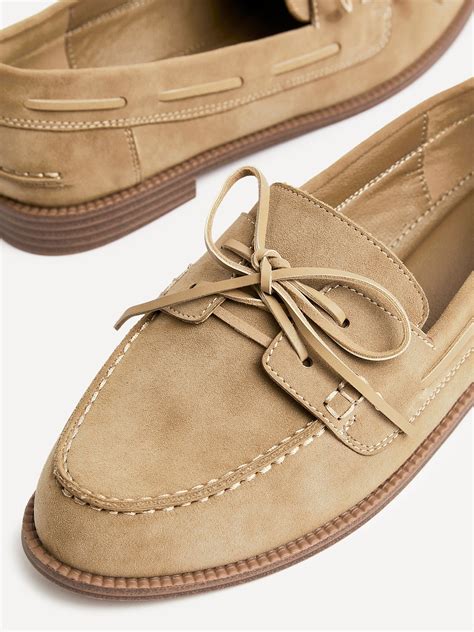 Buy Linzi Natural Vanish Slip-On Loafers With Lace Detailing from the