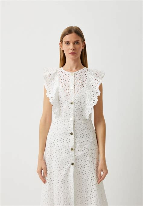 Платье Pinko, цвет: белый, RTLACP342501 — купить в интернет-магазине Lamoda