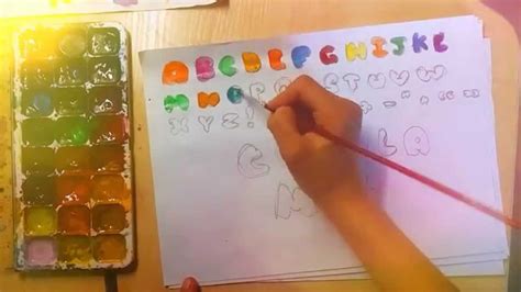 Бабл шрифт/Bubble Alfabet.tutorial - YouTube