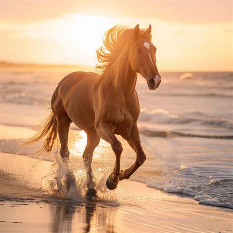 ai dihasilkan kuda pantai matahari gambar gratis  pixabay pixabay